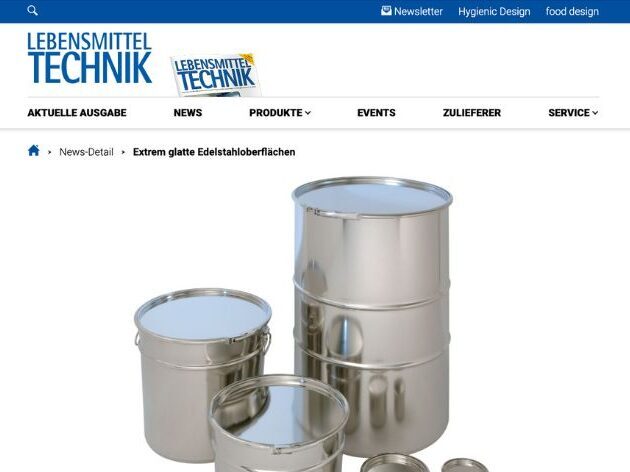 BOLZ INTEC in der Lebensmitteltechnik zum OGF-Verfahren