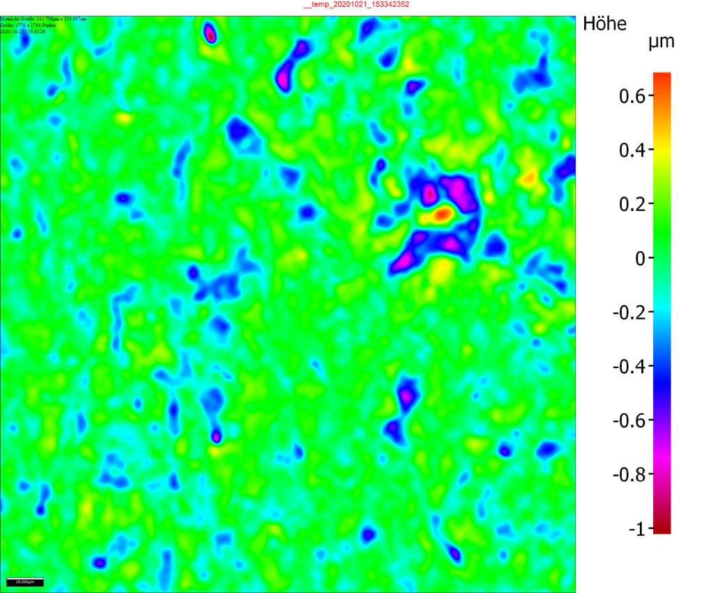 BOLZ INTEC Optimized Grind Finishing (OGF) Flaechentextur Rauheitsdaten 50x