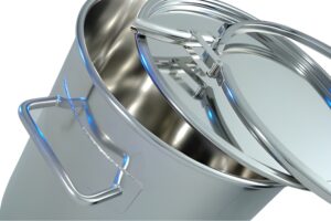 BOLZ INTEC Deckelfass aus Edelstahl Deckelfaesser Deckelfässer